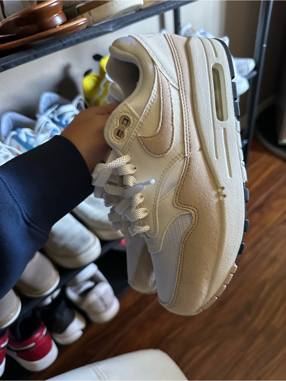 Nike Air Max 1 Beige White Sneakers
